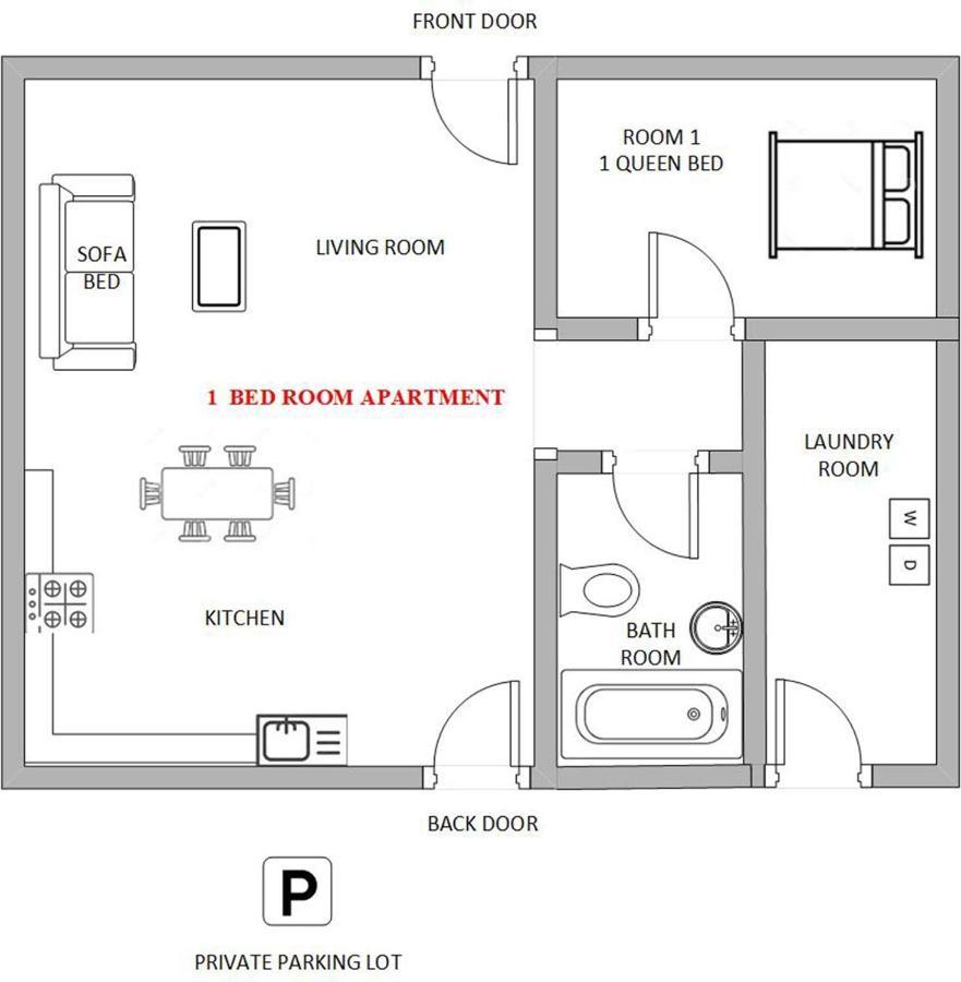 1 Or 3 Bedroom Apartment With Full Kitchen 페이지 외부 사진